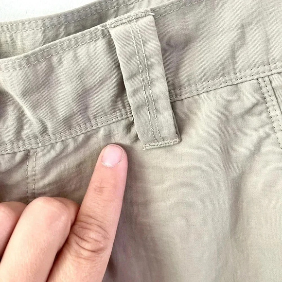 The North Face Horizon II Tan 10.5" Utility Nylon Hiking Shorts Axez Size 34 - Picture 6 of 15